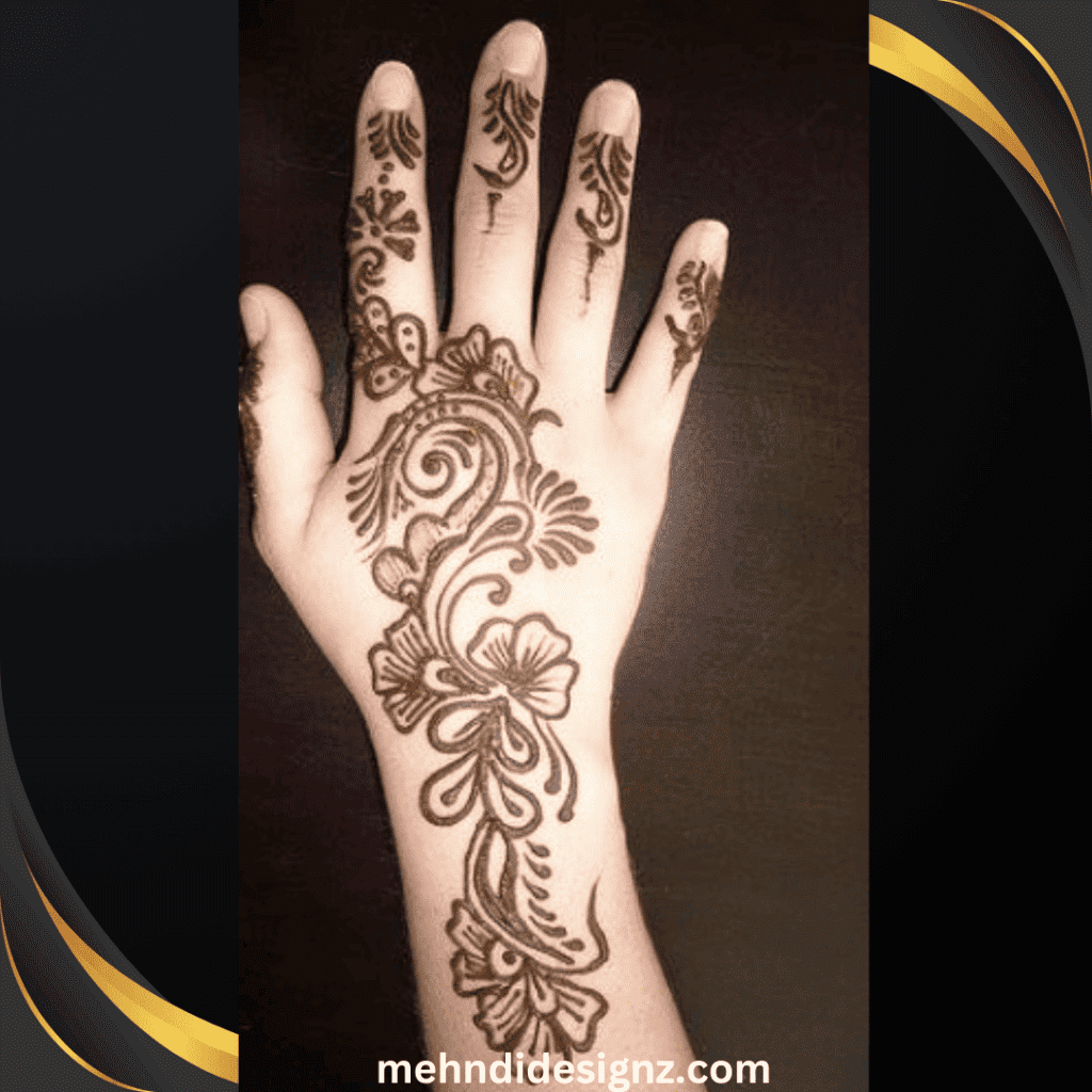 15 Stunning Arabic Mehndi Designs You Need to Try in 2025! 12 back hand mehndi design arabic