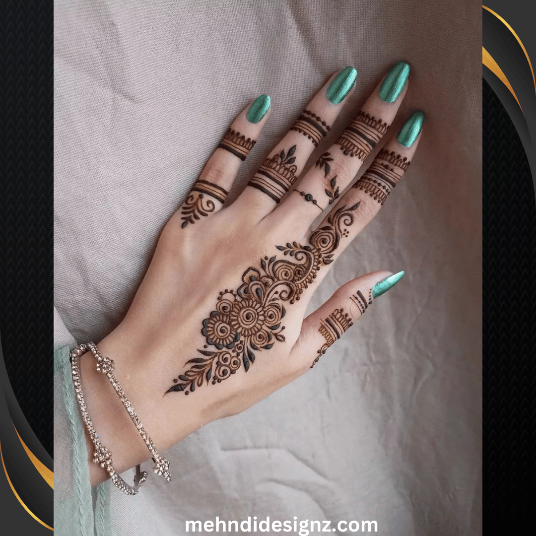 Easy Arabic Mehndi Design