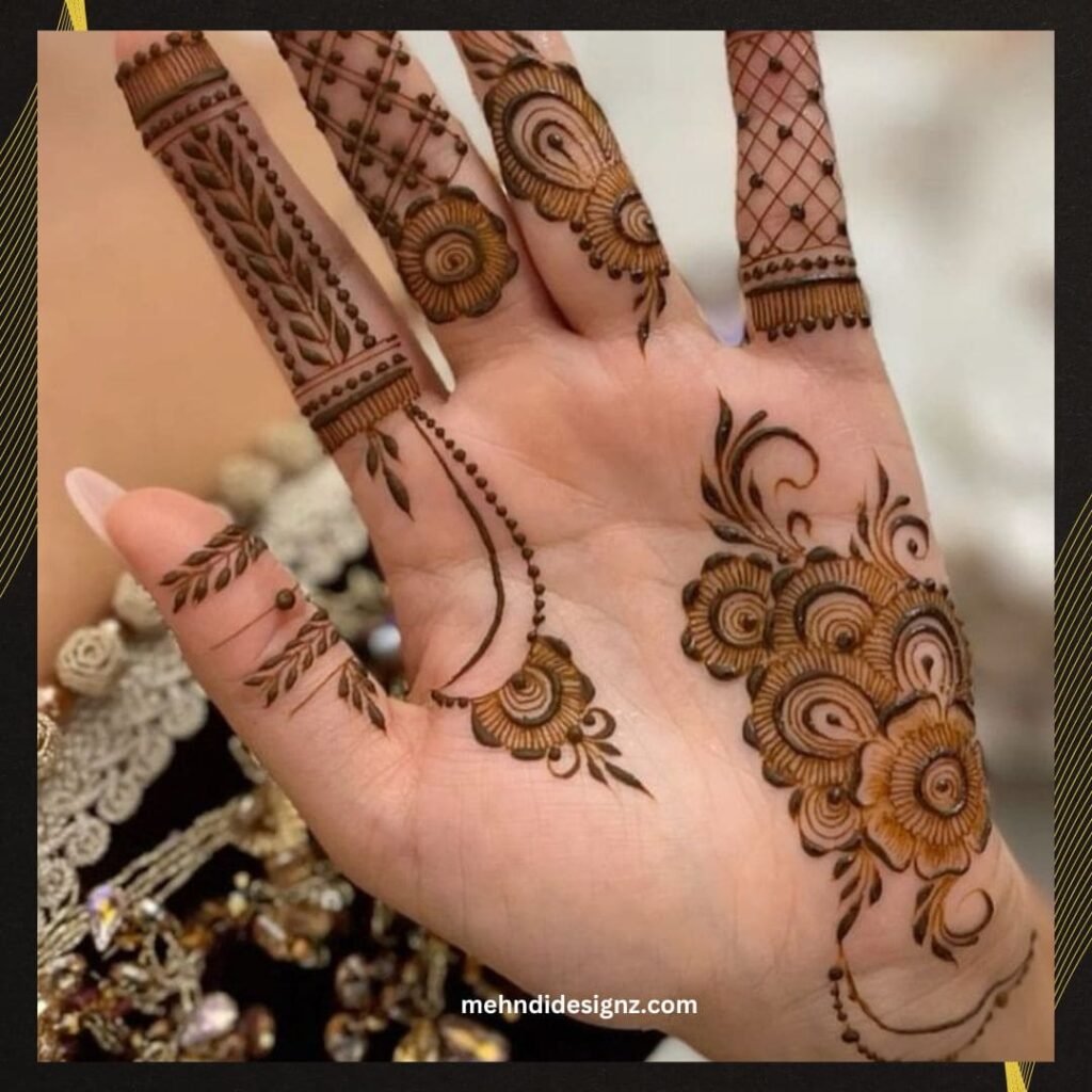 Simple Front Hand Mehndi Designs For 2025 2 front hand simple mehndi design