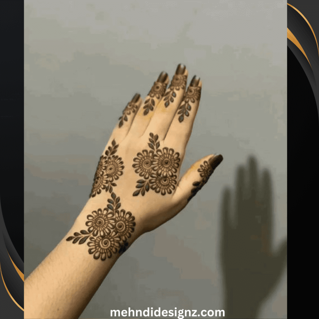25 Gorgeous Back Hand Mehndi Designs to Flaunt in 2025! 20 flower stylish back hand mehndi