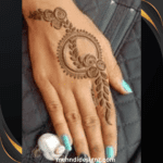 back hand mehndi design