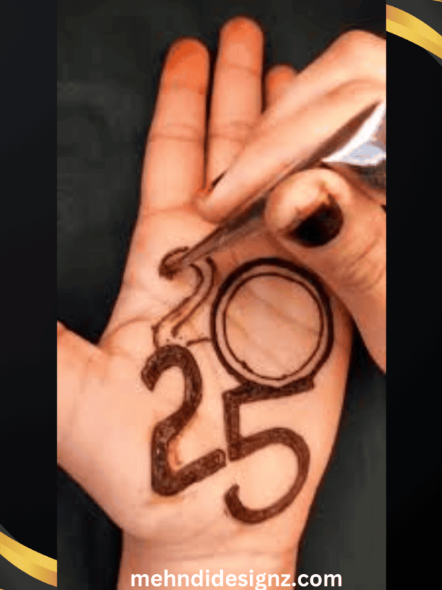 mehndi design for new year 2025