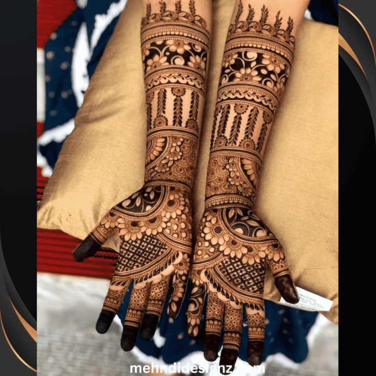 Arabic royal front hand mehndi design