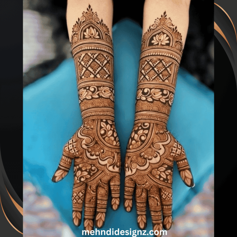 royal front hand mehndi design