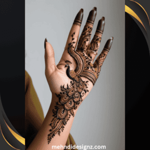Royal Peacock Mehndi Designs