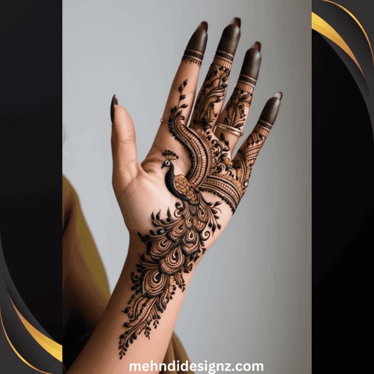 Royal Peacock Mehndi Designs