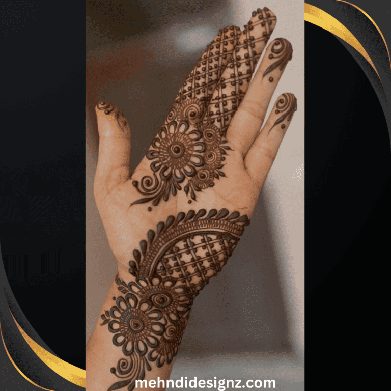 Simple instagram stylish royal front hand mehndi design