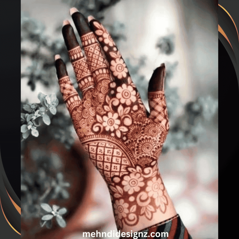 Modern Royal Front Hand Mehndi Design