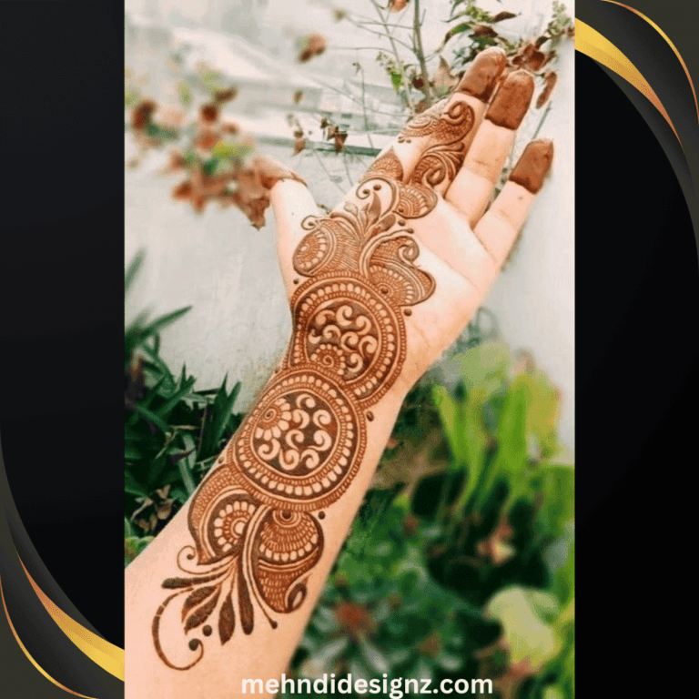 Simple Royal Front Hand Mehndi Design