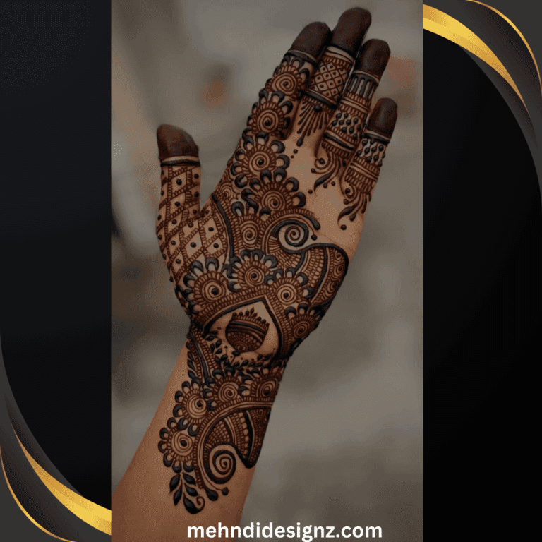 Arabic instagram royal front hand mehndi design