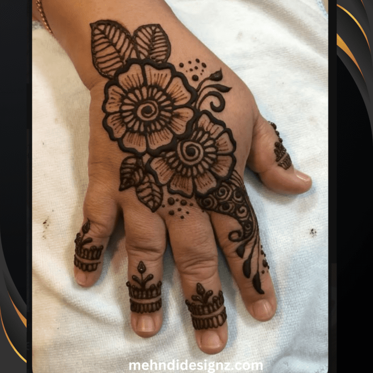 Royal mehndi design for Kids