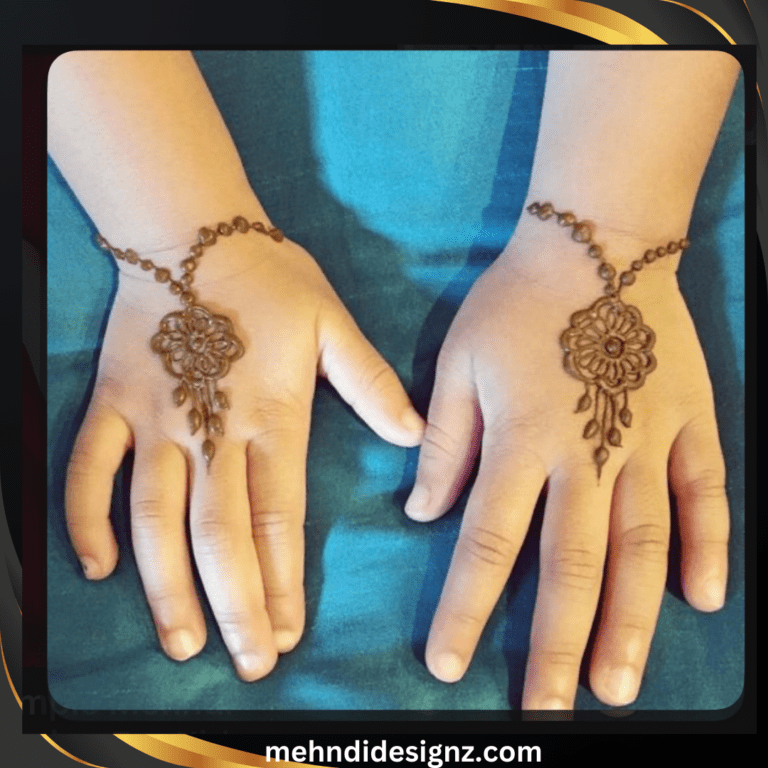 Arabic mehndi design for Kids