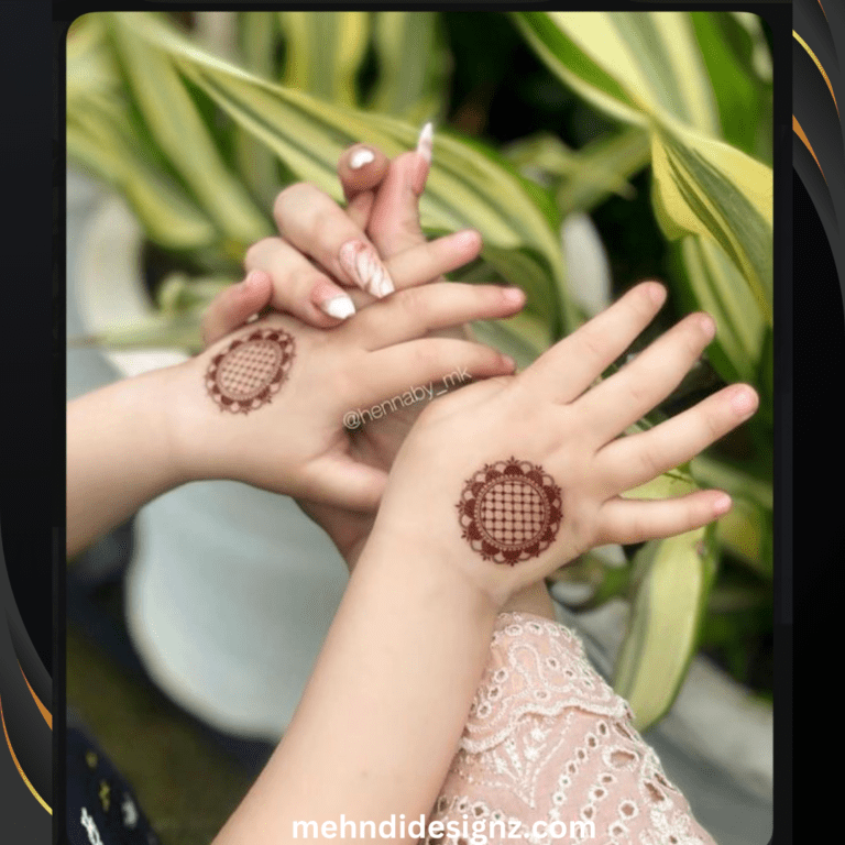 Circle mehndi designs for kids