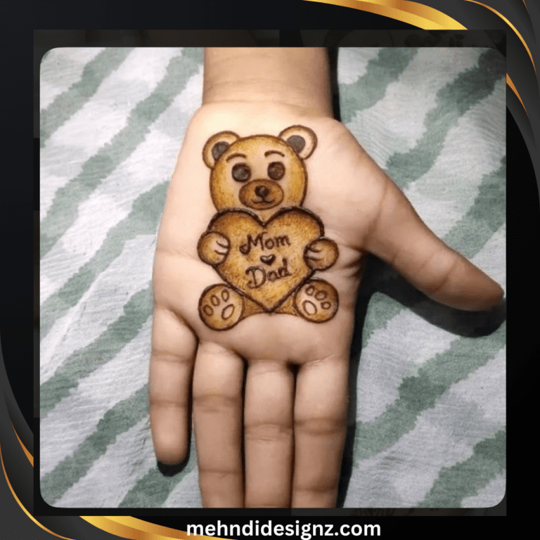 panda mehndi designs