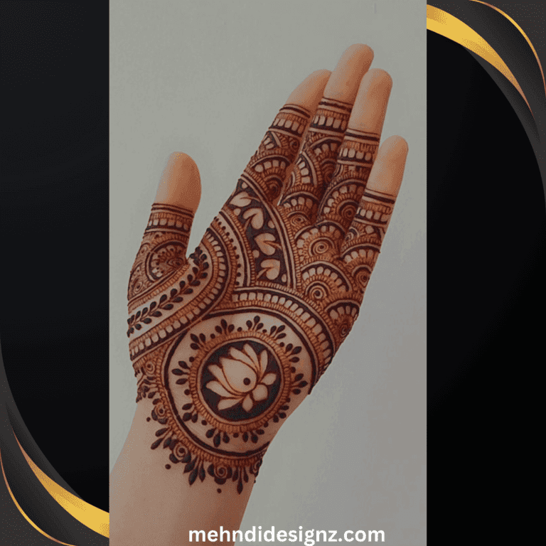 simple mehndi designs for kids 7 Circle Mehndi Design