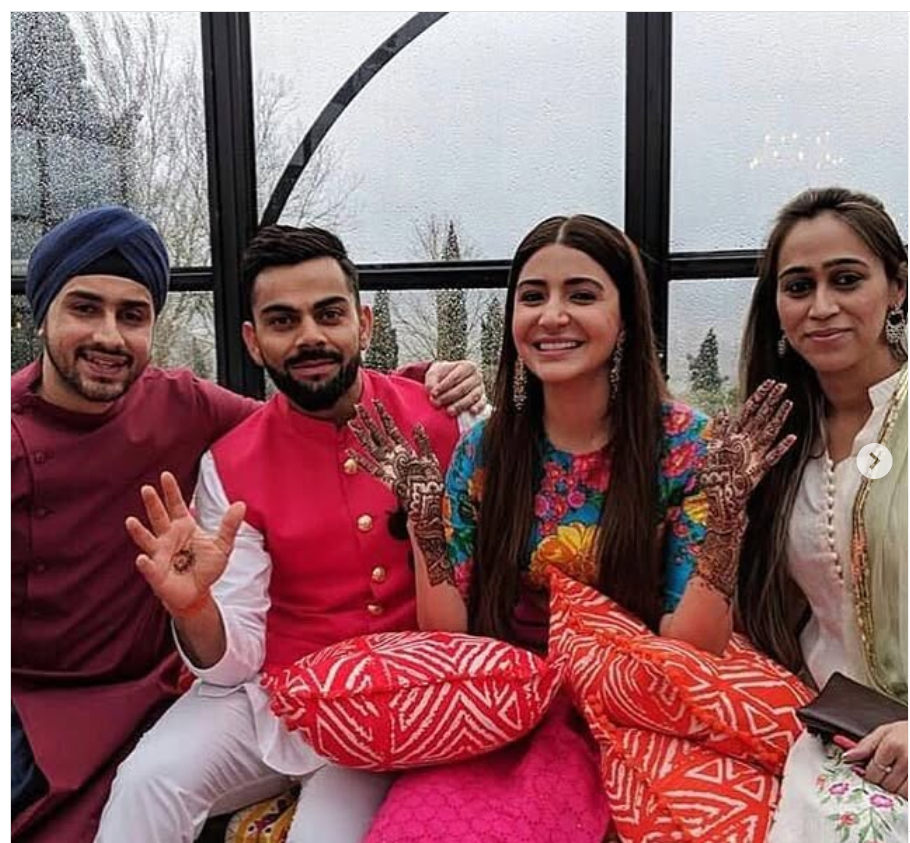 Anushka Sharma Virat Kohli Mehndi Designs