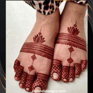 easy pair ki mehndi design simple