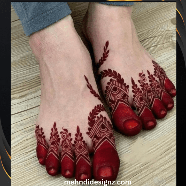 marriage bridal mehndi design for legs
