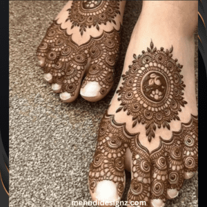 Leg mehndi designs for bridal