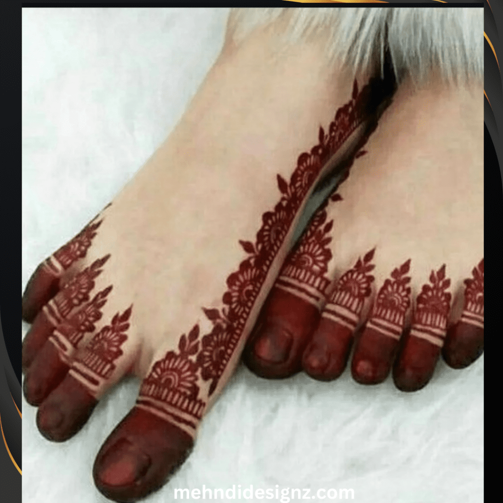 Best Stylish Leg Mehndi Designs for Brides & Festive Looks 2 mehndi design for bride legs
