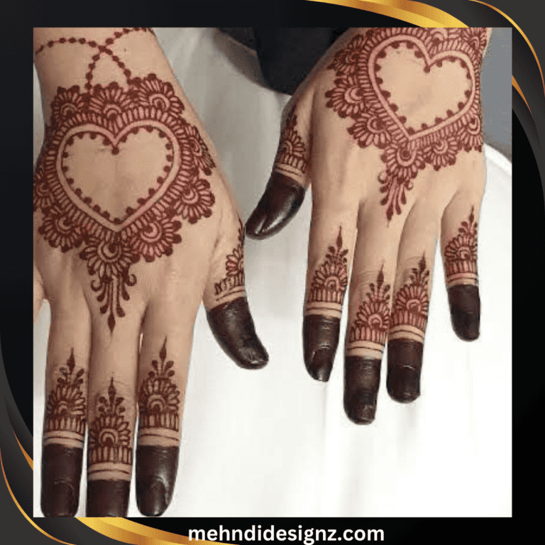 valentine day mehndi design