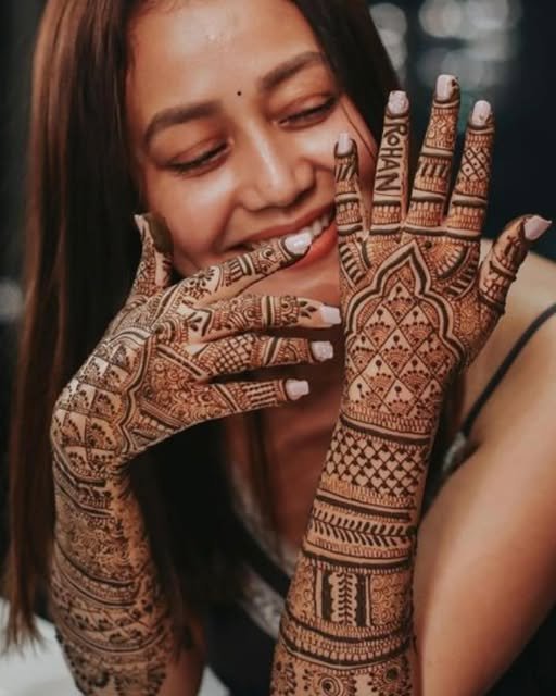Neha Kakkar Mehndi Design