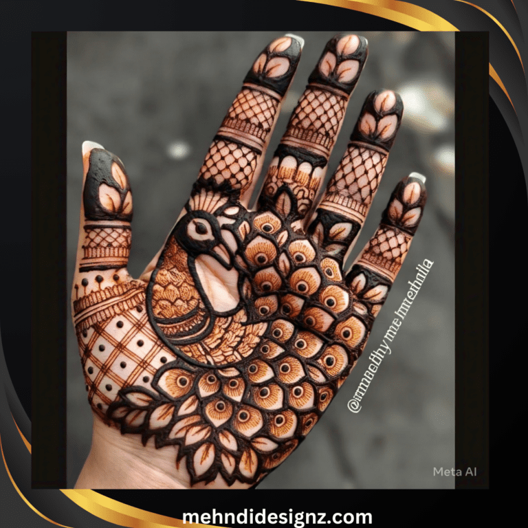 Mor mehndi design photos