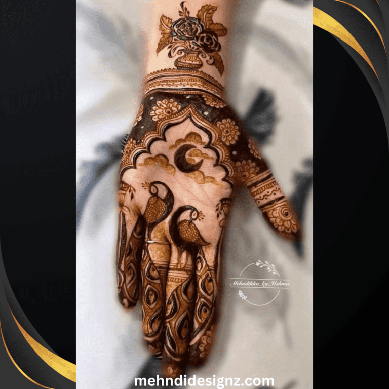 peacock mehndi design easy and beautiful