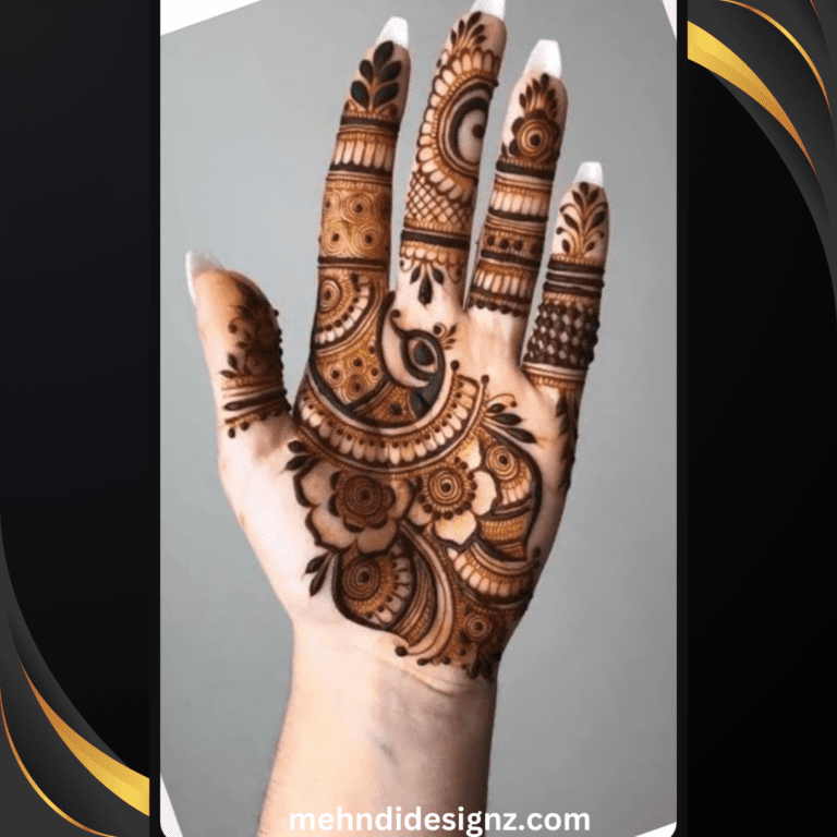 peacock mehndi design Arabic