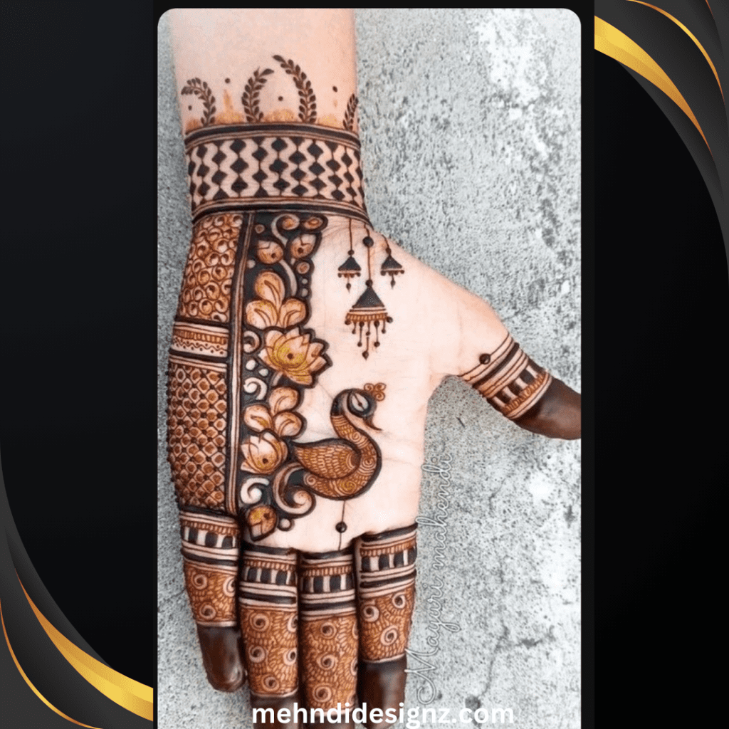 Royal Peacock Mehndi Designs: Stunning Mor Wali Mehndi! 5 arabic peacock mehndi design