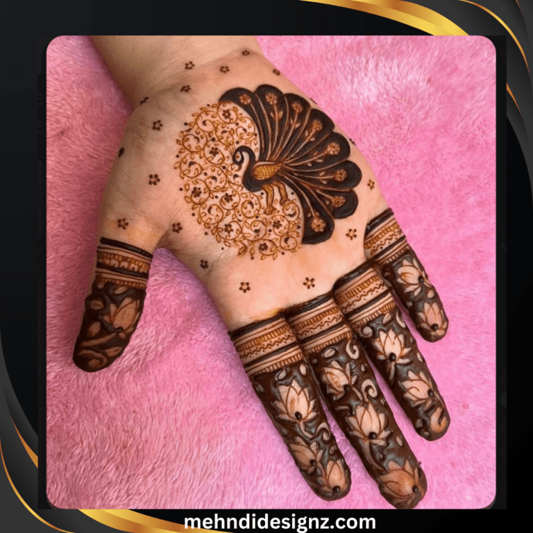 peacock feather peacock mehndi design