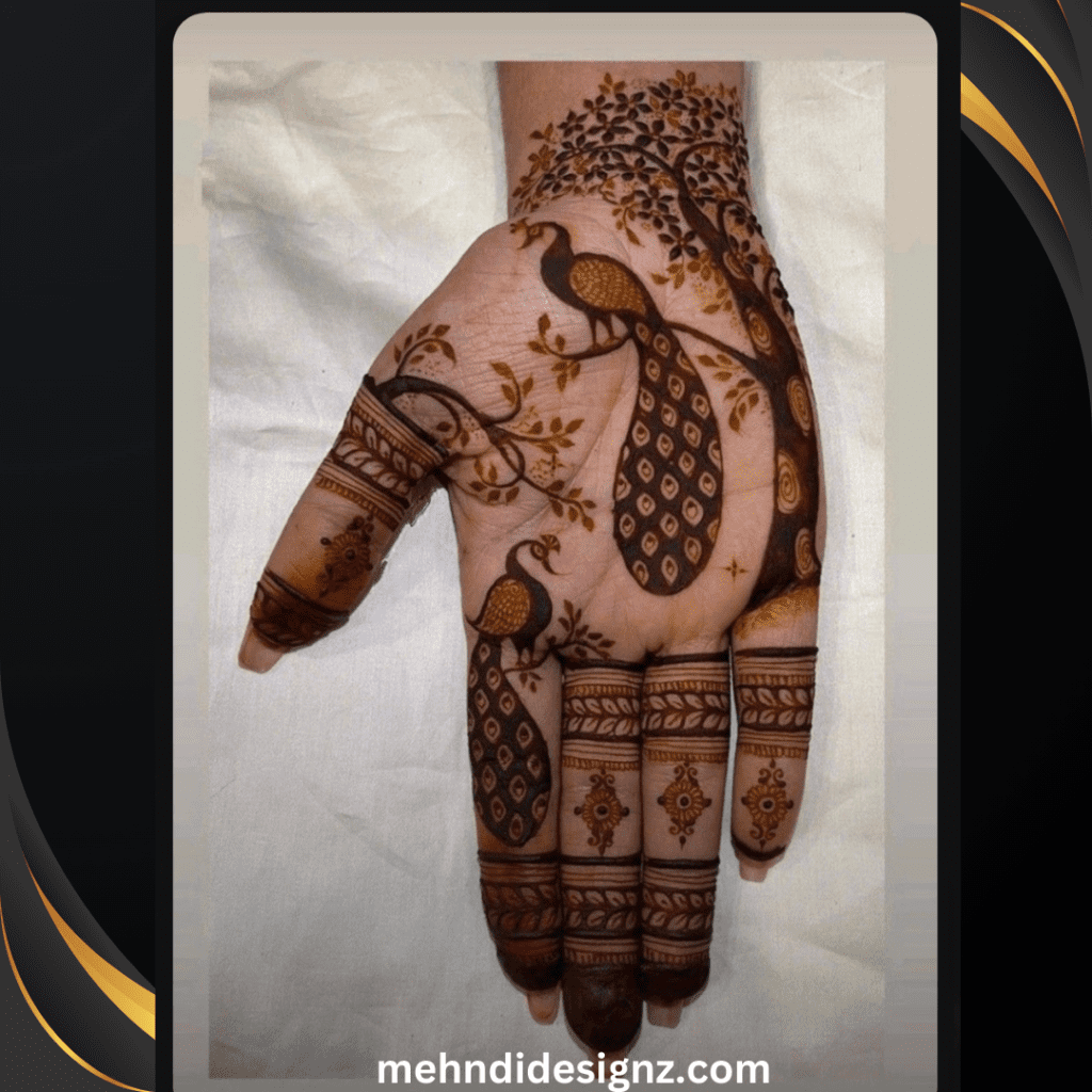 Royal Peacock Mehndi Designs: Stunning Mor Wali Mehndi! 10 beautiful peacock royal peacock mehndi design