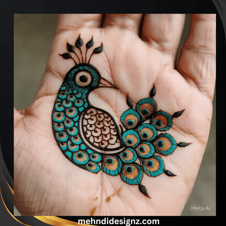 mehndi design peacock