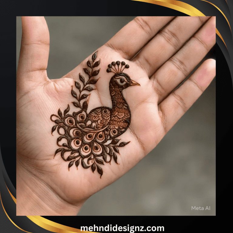 mehndi design peacock style