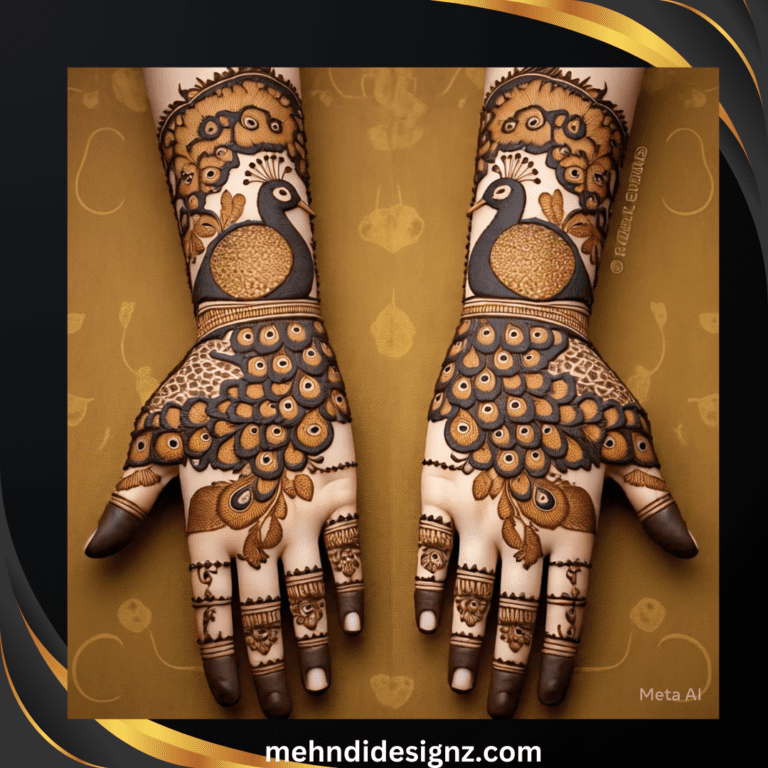Full hand mehndi design Mor