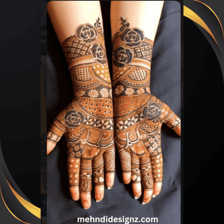 instagram punjabi royal front hand mehndi design