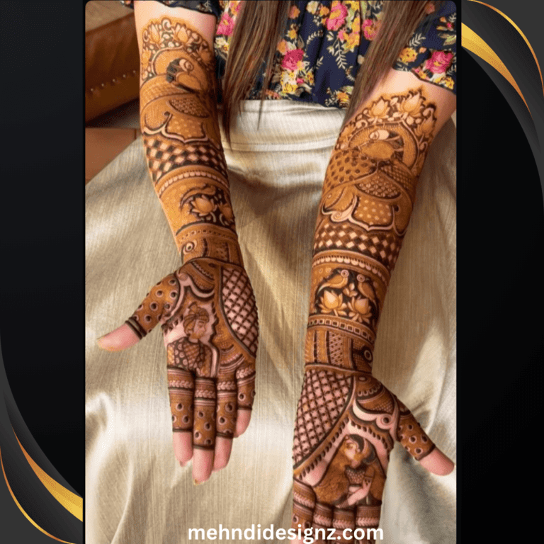 punjabi style mehndi design