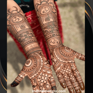 diwali punjabi royal front hand mehndi design