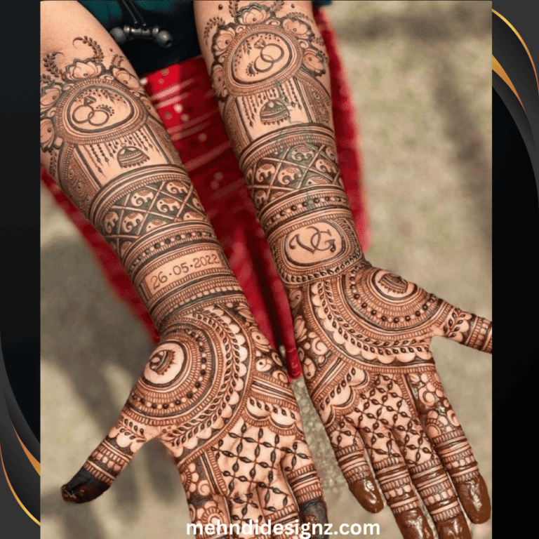 diwali punjabi royal front hand mehndi design