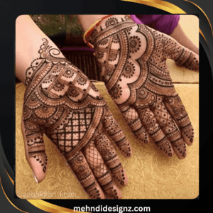 instagram stylish royal front hand mehndi design