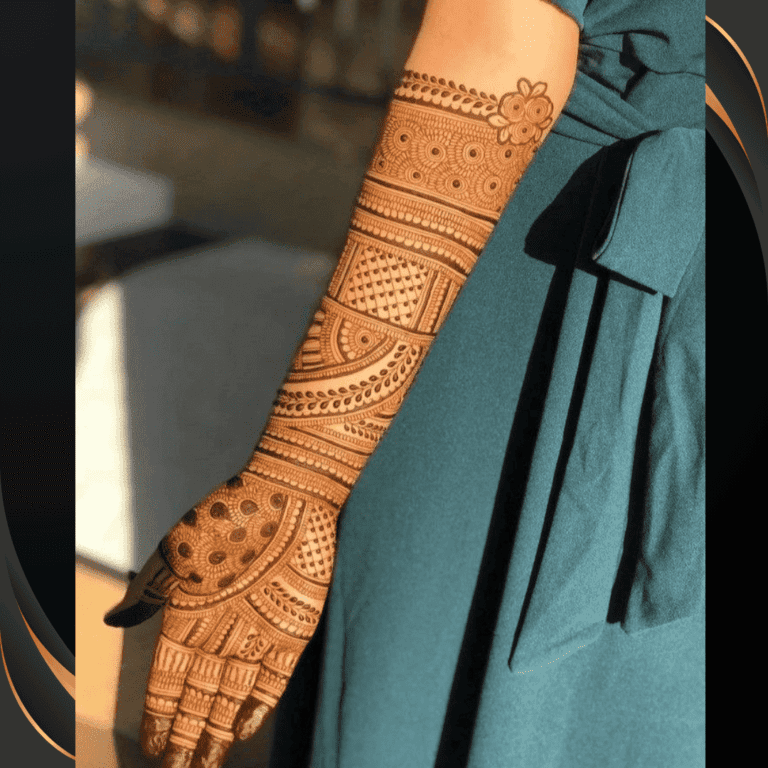 simple bridal mehndi design