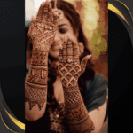 dulhan back full hand bridal mehndi design