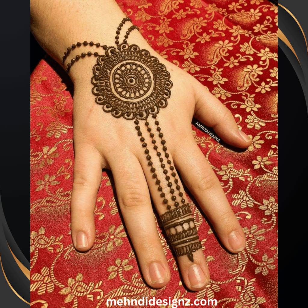 circle mehndi designs finger