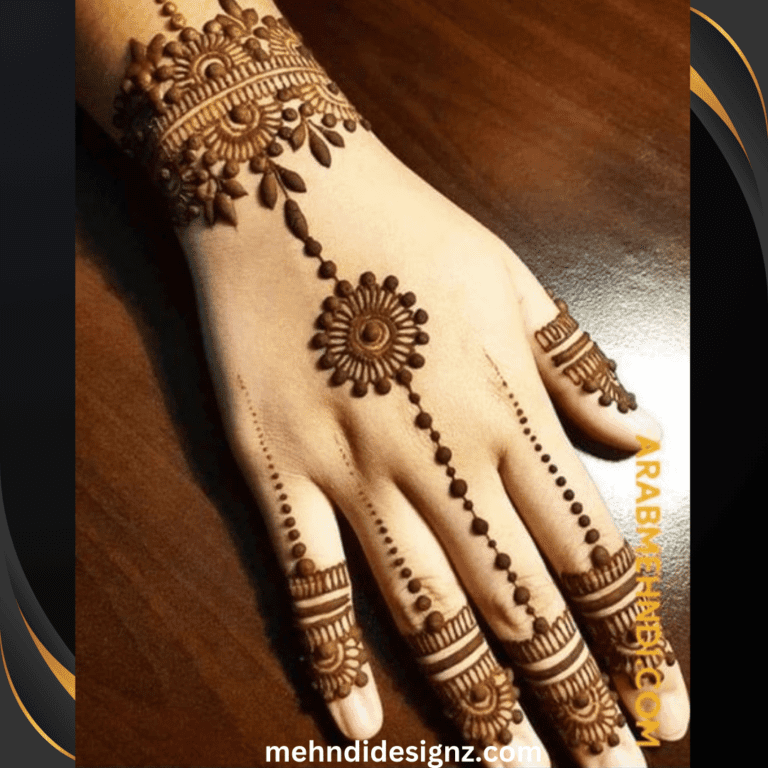 finger mehndi design 3 Arabic Back Hand Mehndi