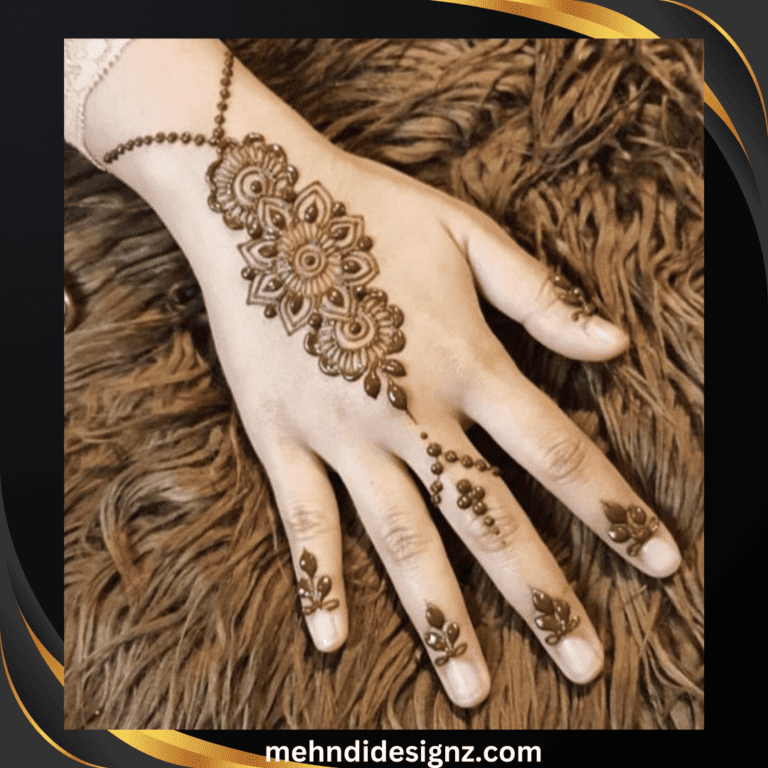 finger mehndi design 7 Arabic Back Hand Mehndi