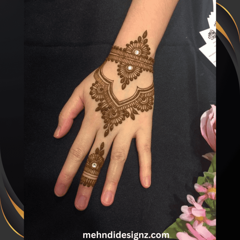 finger mehndi design 8 Arabic Back Hand Mehndi