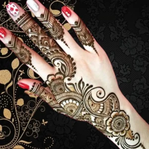 royal easy back hand mehndi design