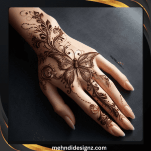 mehndi design butterfly easy and beautiful
