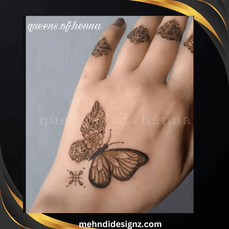 Butterfly raw Butterfly Mehndi Designs