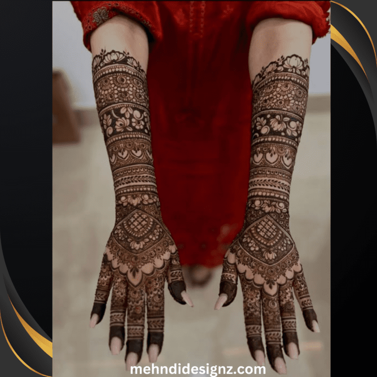 royal royal back hand mehndi design